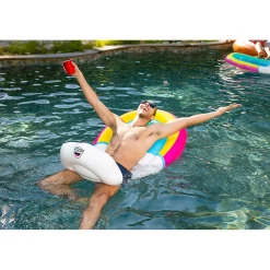 Bigmouth Rainbow Saddle Seat Pool Float