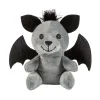 Black & Gray Bat Stuffed Bear - 12 Pc.
