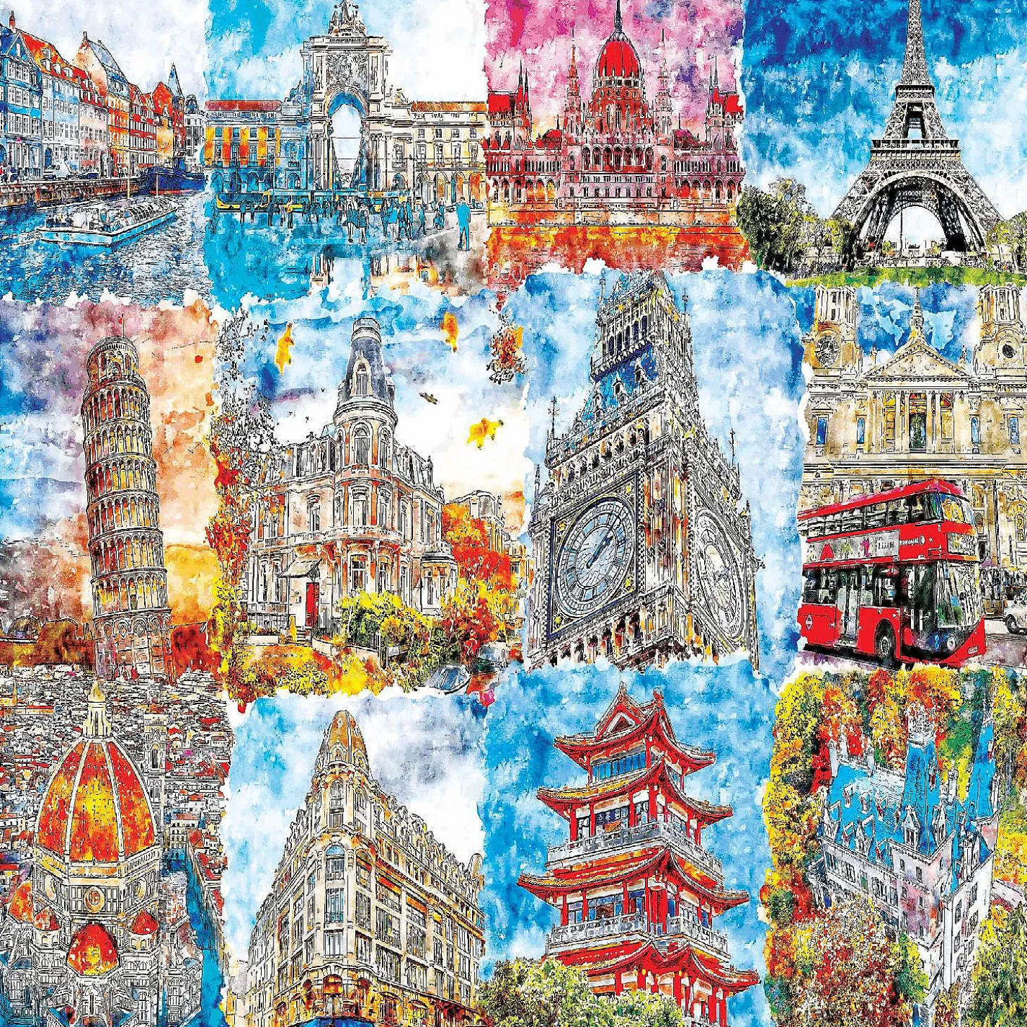 Brain Tree-Colorful Wonders 1000 Piece Puzzle For Adults 27.5"Lx19.5"W