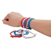 Bulk 72 Pc. Adjustable Patriotic Friendship Rope Bracelets
