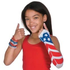 Bulk 72 Pc. Adjustable Patriotic Friendship Rope Bracelets