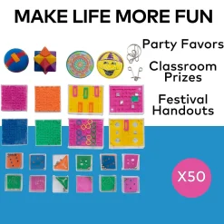 Bulk 50 Pc. Brain Teaser Game Boredom Buster Kit