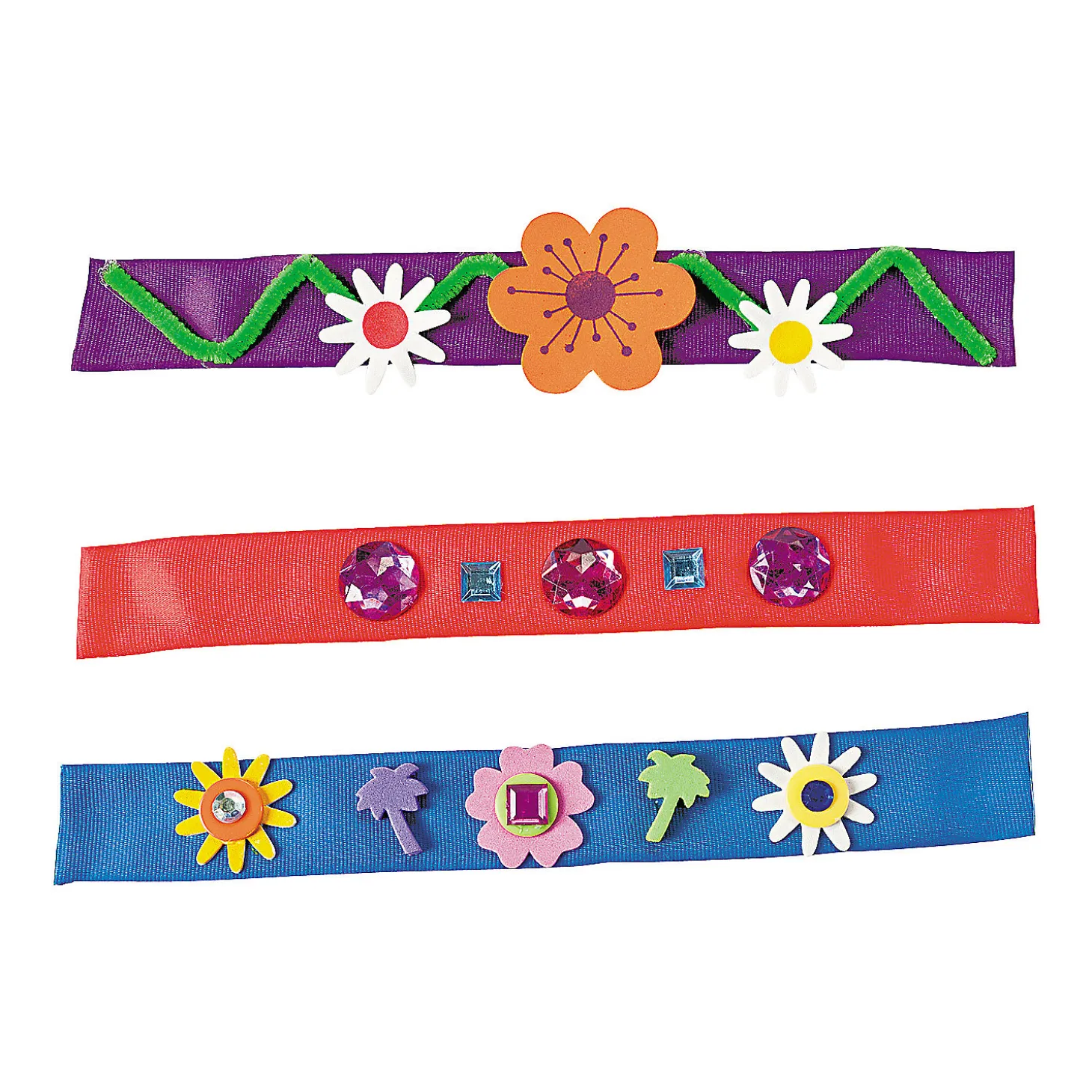 Bulk 50 Pc. Bright Color Slap Bracelet Assortment