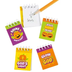 Bulk 48 Pc. Christian Pumpkin Mini Spiral Notepads
