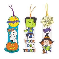 Bulk 50 Pc. Color Your Own Halloween Friends Bookmarks
