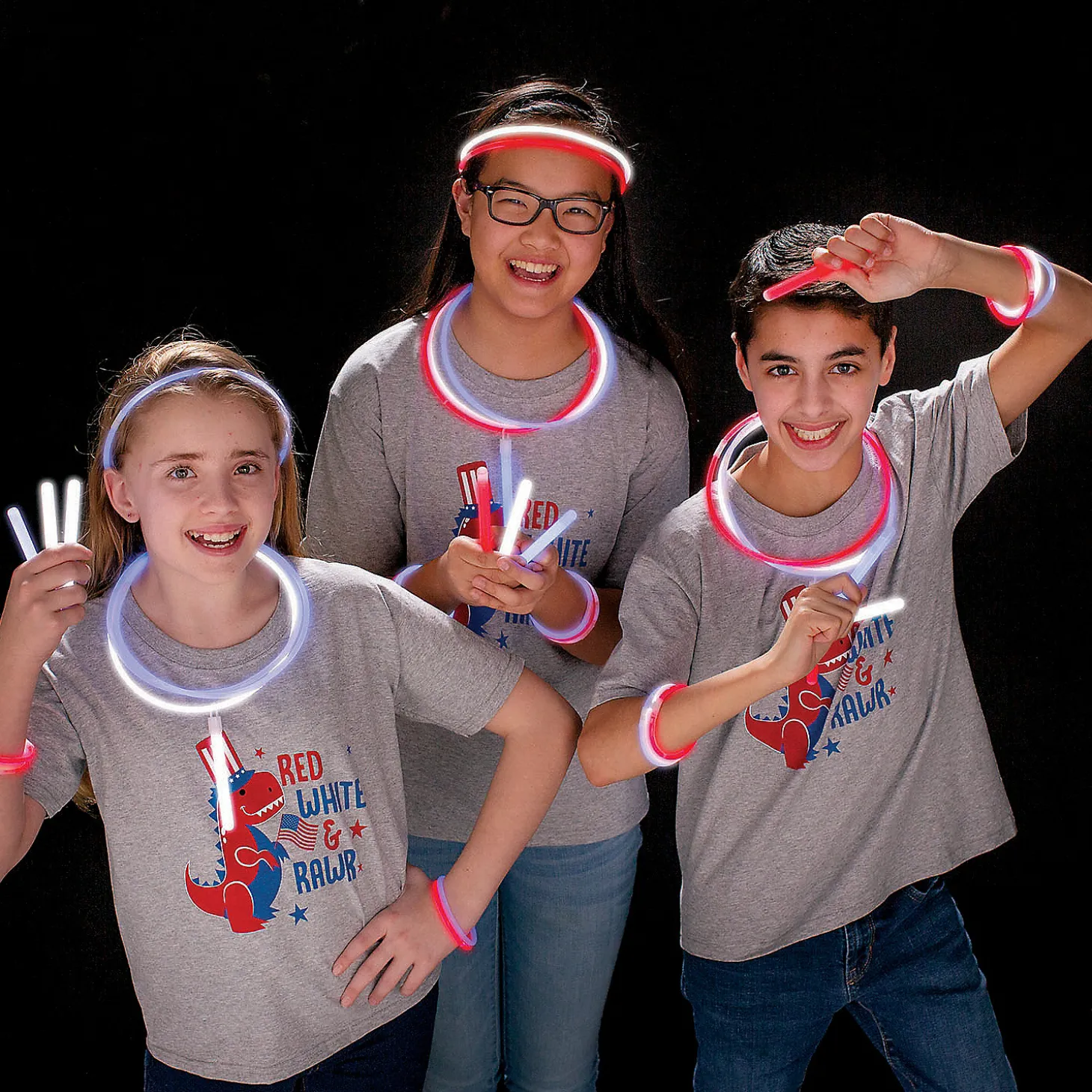 Bulk 75 Pc. Glow Patriotic Assortment