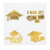 Bulk 72 Pc. Gold Graduation Temporary Tattoos