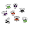 Bulk 48 Pc. Halloween Gem Eye Skull Rings