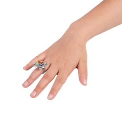 Bulk 48 Pc. Halloween Gem Eye Skull Rings