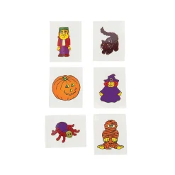 Bulk 72 Pc. Halloween Glow-In-The-Dark Temporary Tattoos