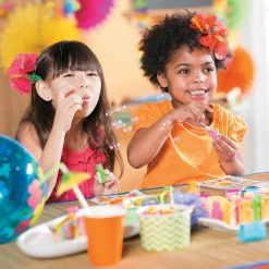 Bulk 48 Pc. Hexagon Neon Mini Bubble Bottles