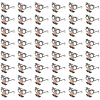 Bulk 48 Pc. Kid's Nose, Eyebrows & Mustache Plastic Glasses