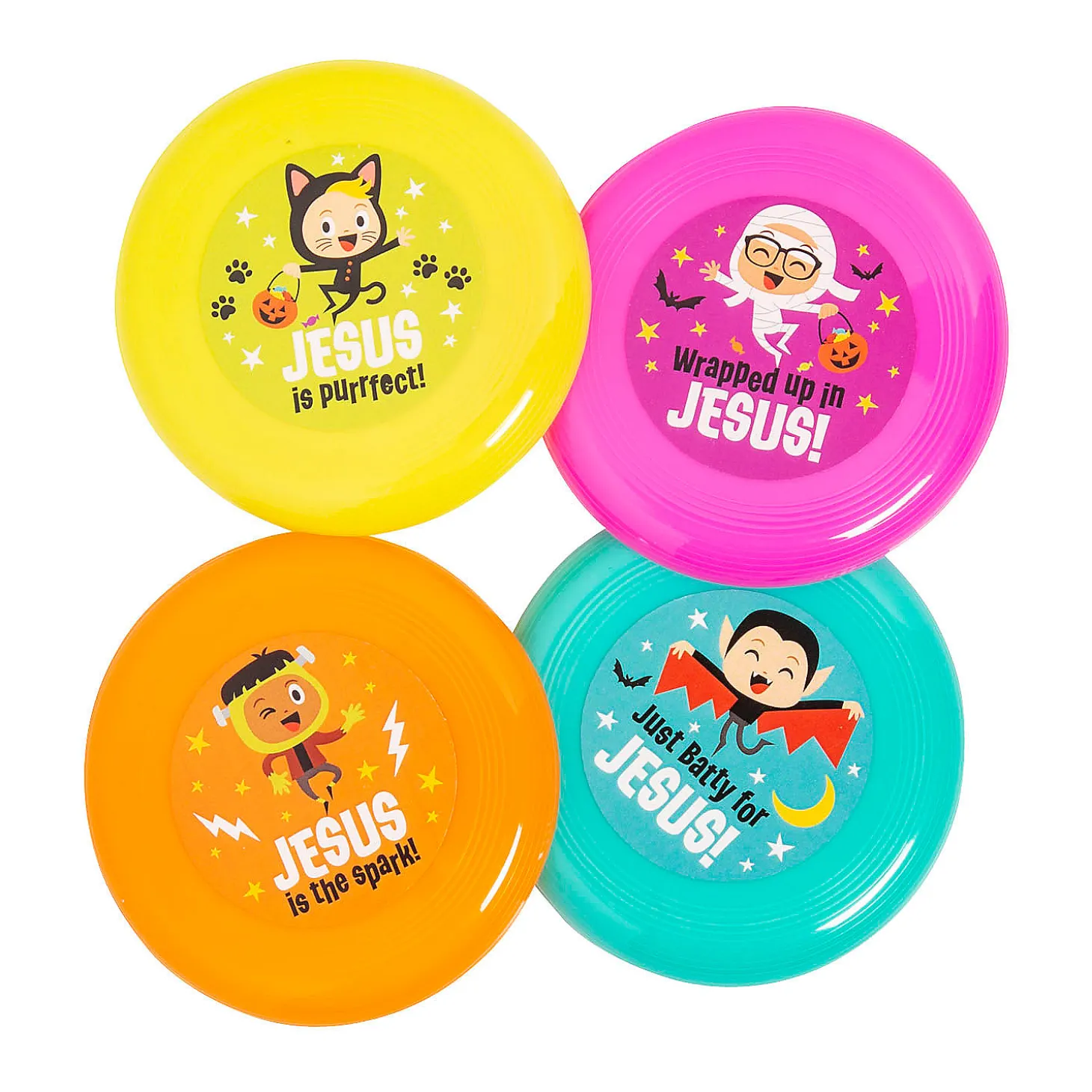 Bulk 72 Pc. Little Boolievers Mini Flying Discs