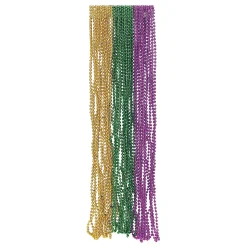 Bulk 144 Pc. Metallic Mardi Gras Bead Necklace Assortment