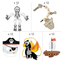 Bulk 60 Pc. Sail The Spooky Seas Craft Kit Assortment - Makes 60