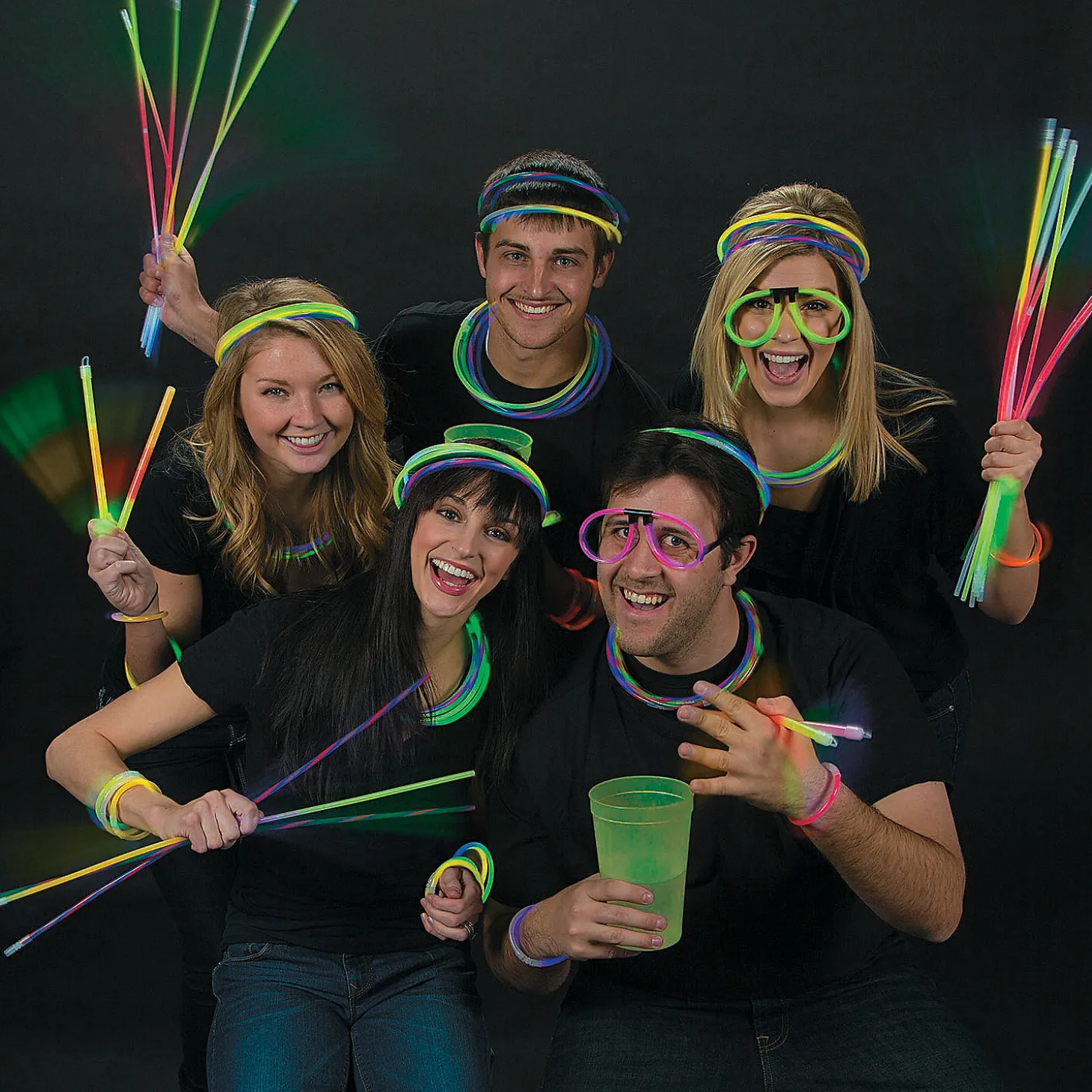 Bulk 50 Pc. Tri-Color Glow Sticks