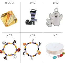 Bulk 249 Pc. Ultimate Halloween Charm Bracelet Craft Kit Supplies