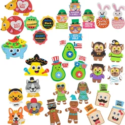 Bulk 120 Pc. Ultimate Holiday Magnet Craft Kit Assortment – Makes 120