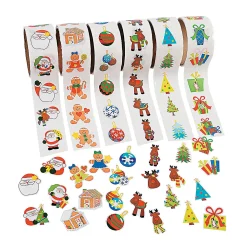 Bulk Christmas Sticker Assortment - 600 Pc.