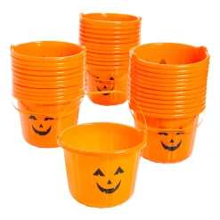 Bulk Jack-O'-Lantern Trick-Or-Treat Buckets - 72 Pc.
