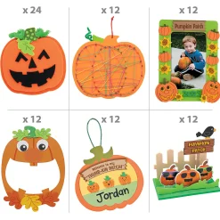 Bulk Perfect Pumpkins Craft Kit Assortment - Makes 72