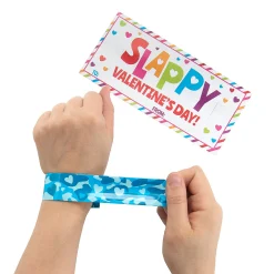 Bulk Slappy Valentine's Day Slap Bracelets With Card For 48