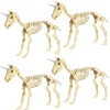 Bulk Unicorn Skeleton Halloween Decorations - 4 Pc.