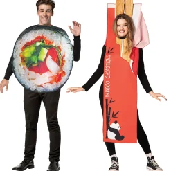 Chopsticks & Sushi Couples Costumes