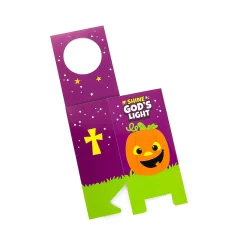 Christian Pumpkin Door Hanger Treat Boxes - 12 Pc.