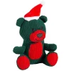 Christmas Corduroy Stuffed Bears - 12 Pc.