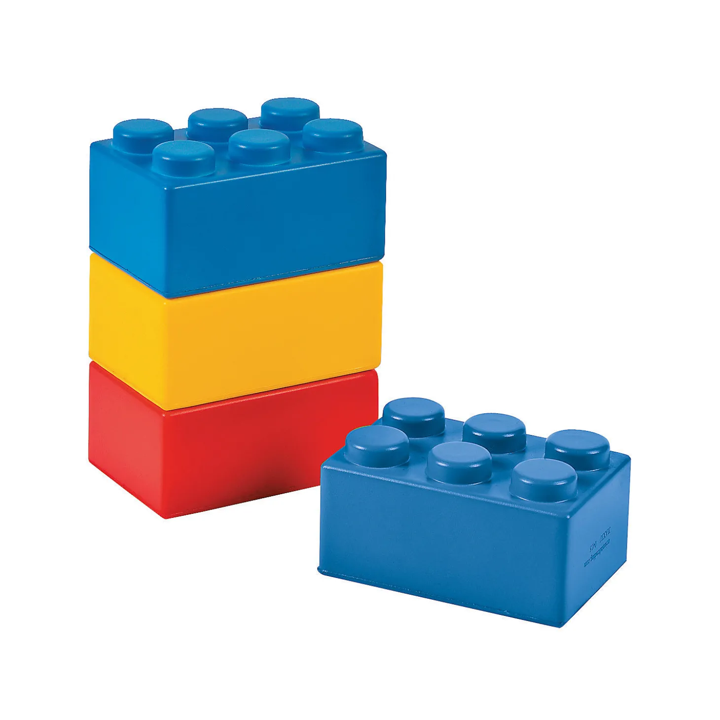 Color Brick Stress Toys - 12 Pc.