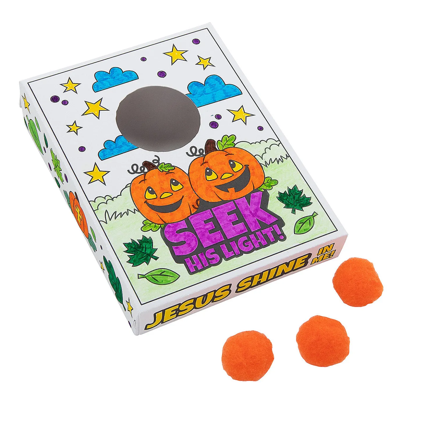 Color Your Own Christian Pumpkin Games - 12 Pc.