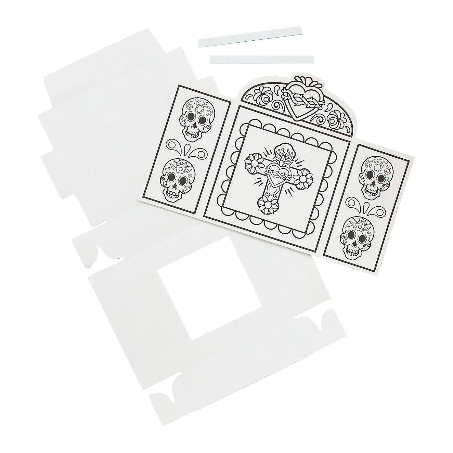 Color Your Own Day Of The Dead Shrines - 6 Pc.