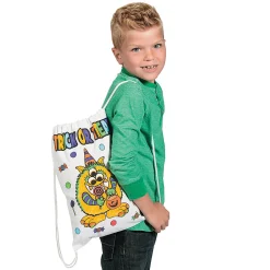 Color Your Own Medium Halloween Trick-Or-Treat Drawstring Bags - 12 Pc.