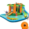Costway Inflatable Water Slide Park Kid Bounce House W/ Upgraded Handrail & 780W Blower