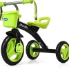 Costway Kids Tricycle Rider With Adjustable Seat Storage Basket Premium Quiet Wheels Non-Slip Handle Green