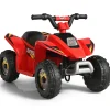Costway 6V Kids Electric Quad Atv 4 Wheels Ride On Toy For Toddlers Forward&Reverse Red