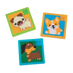 Cute Dog Slide Puzzles - 12 Pc.