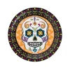 Day Of The Dead Party Sugar Skull Paper Dinner Plates - 8 Ct.
