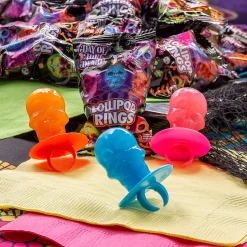 Day Of The Dead Ring Lollipops - 18 Pc.