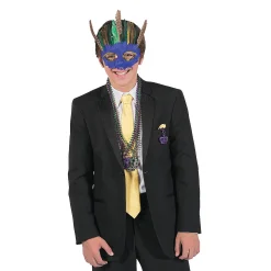 Deluxe Feather Mask Assortment- 12 Pc.