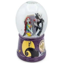 Disney Nightmare Before Christmas Jack & Sally Light-Up Snow Globe 6 Inches