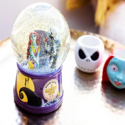 Disney Nightmare Before Christmas Jack & Sally Light-Up Snow Globe 6 Inches