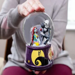 Disney Nightmare Before Christmas Jack & Sally Light-Up Snow Globe 6 Inches