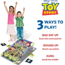 Disney Pixar Toy Story Bag-Em-Up Game Set By Gosports - Includes 8 Alien Bean Bags With Portable Carrying Case