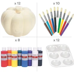 Diy Ceramic Halloween Pumpkin Kit - 42 Pc.