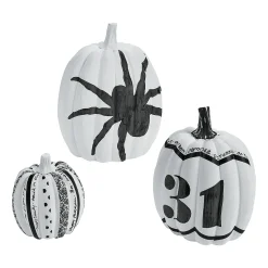 Diy Decorative Pumpkin Set - 3 Pc.