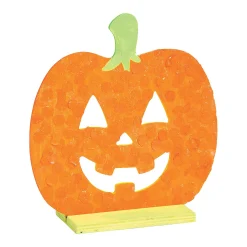 Diy Unfinished Wood Halloween Jack-O'-Lantern Stand-Ups - 12 Pc.
