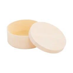 Diy Unfinished Wood Round Boxes - 12 Pc.