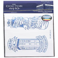 Doctor Who Steampunk Tardis Temporary Tattoo Sheet
